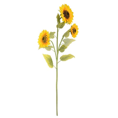 Vickerman 53 in. Yellow Sunflower Spray FA187501